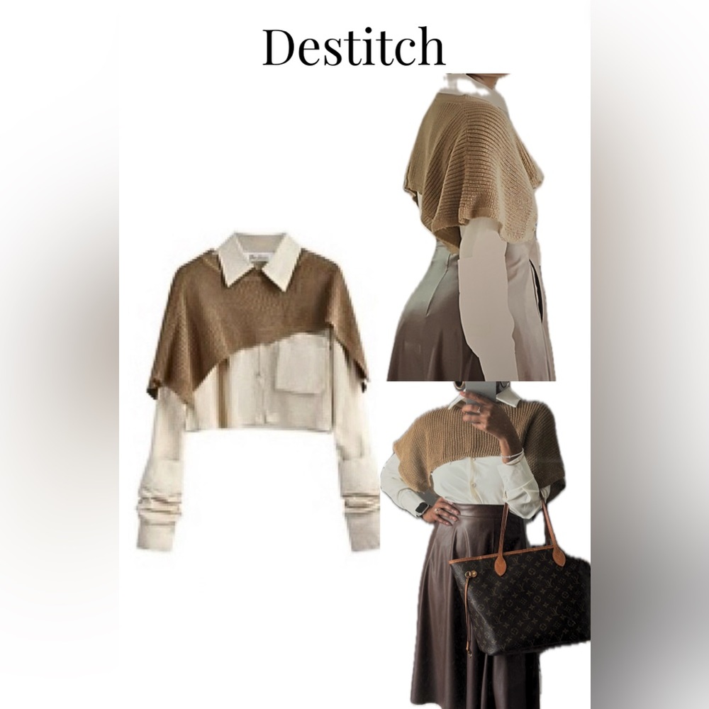 DESTITCH | Camilla Top | Brown | S